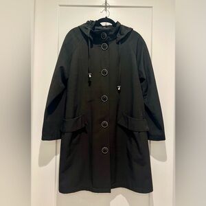 Bianca Nygard Black Button-Up Coat